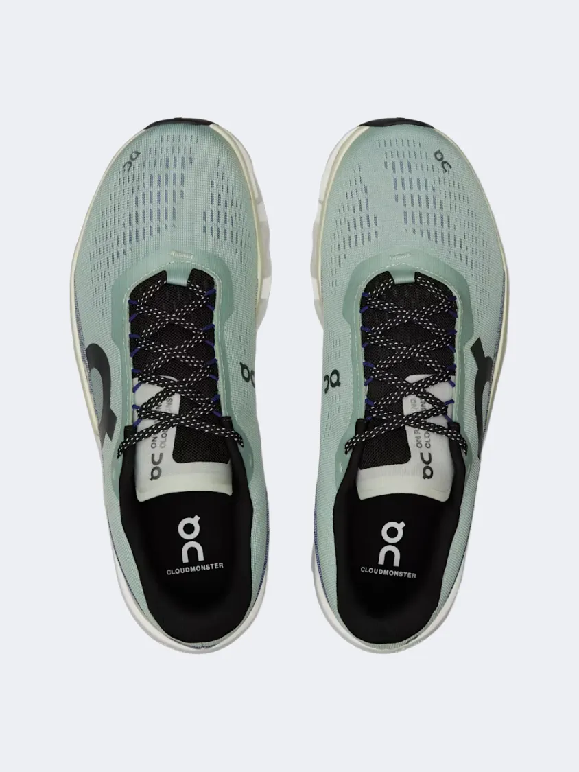 On Cloudmonster 2 Men Running Shoes Mineral/Aloe Mens Urban Style Comfort Shoes