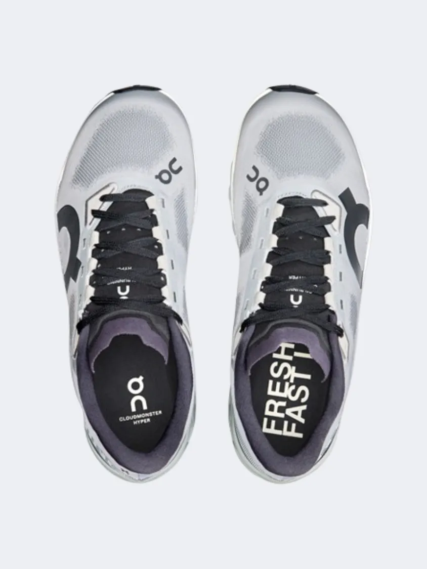On Cloudmonster Hyper 1 Men Running Sneakers Glacier/Ivory Mens Urban Style Comfort Shoes