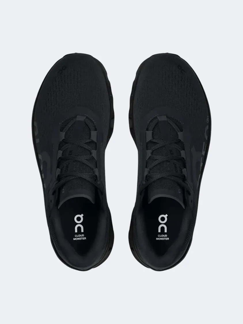 On Cloudmonster Men Running Sneakers Black Mens Urban Style Comfort Shoes