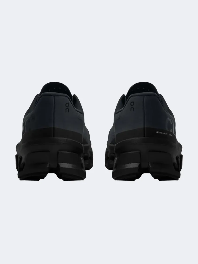 On Cloudmonster Men Running Sneakers Black Mens Urban Style Comfort Shoes