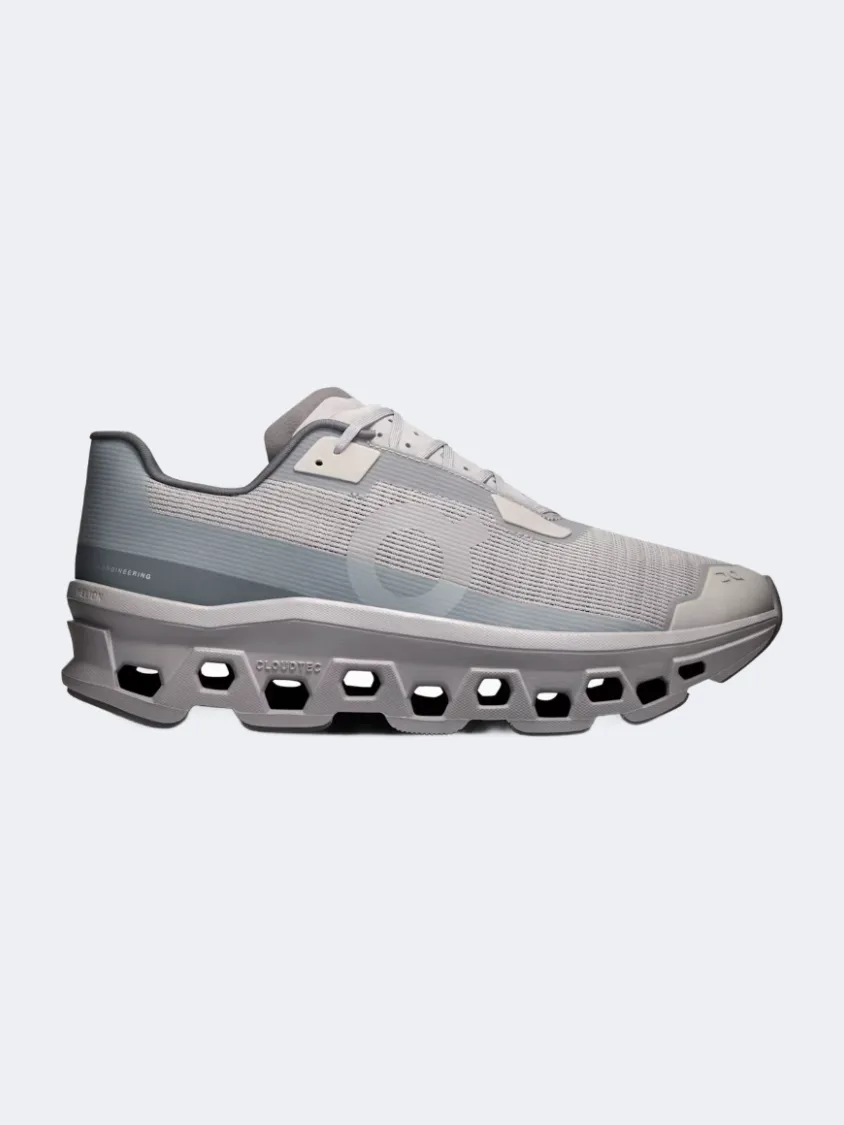 On Cloudmonster Void Men Running Sneakers Alloy/Glacier Essential mens casual shoes for comfort