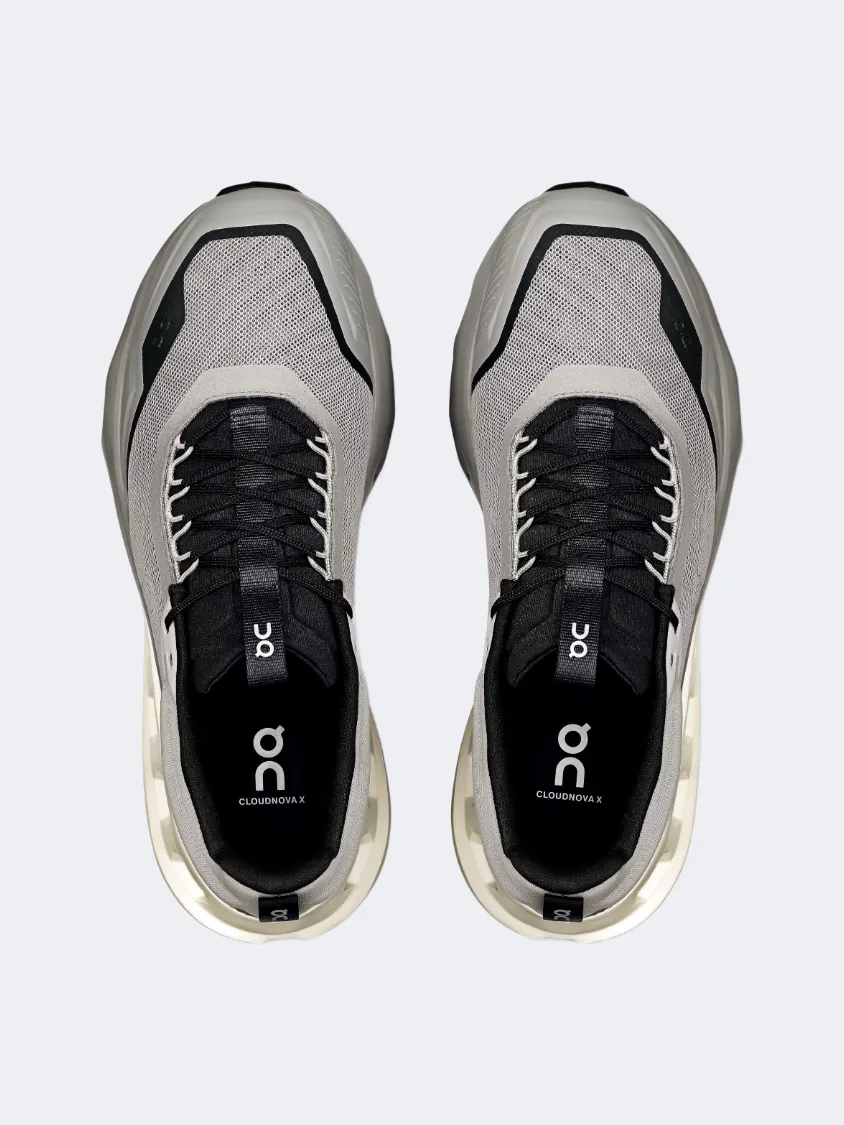 On Cloudnova X Men Training Shoes Alloy/Black Mens Urban Style Comfort Shoes