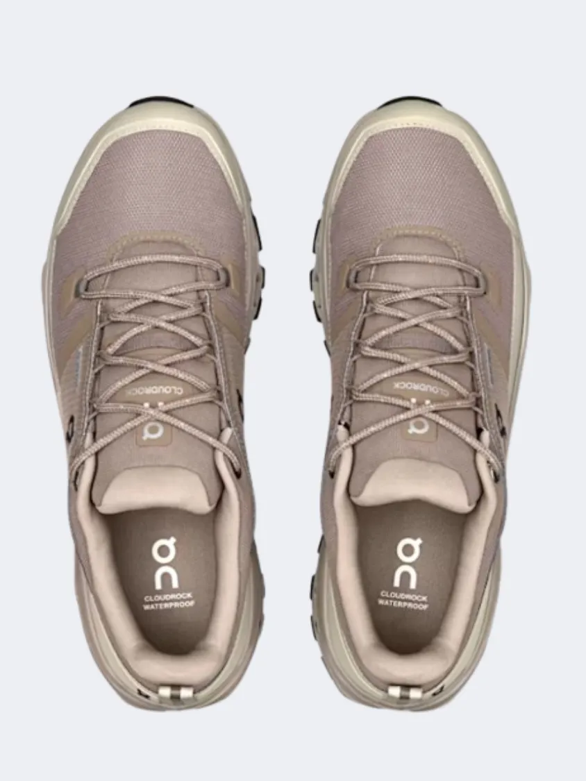 On Cloudrock Men Hiking Sneakers Cinder/Fog Mens Urban Style Comfort Shoes