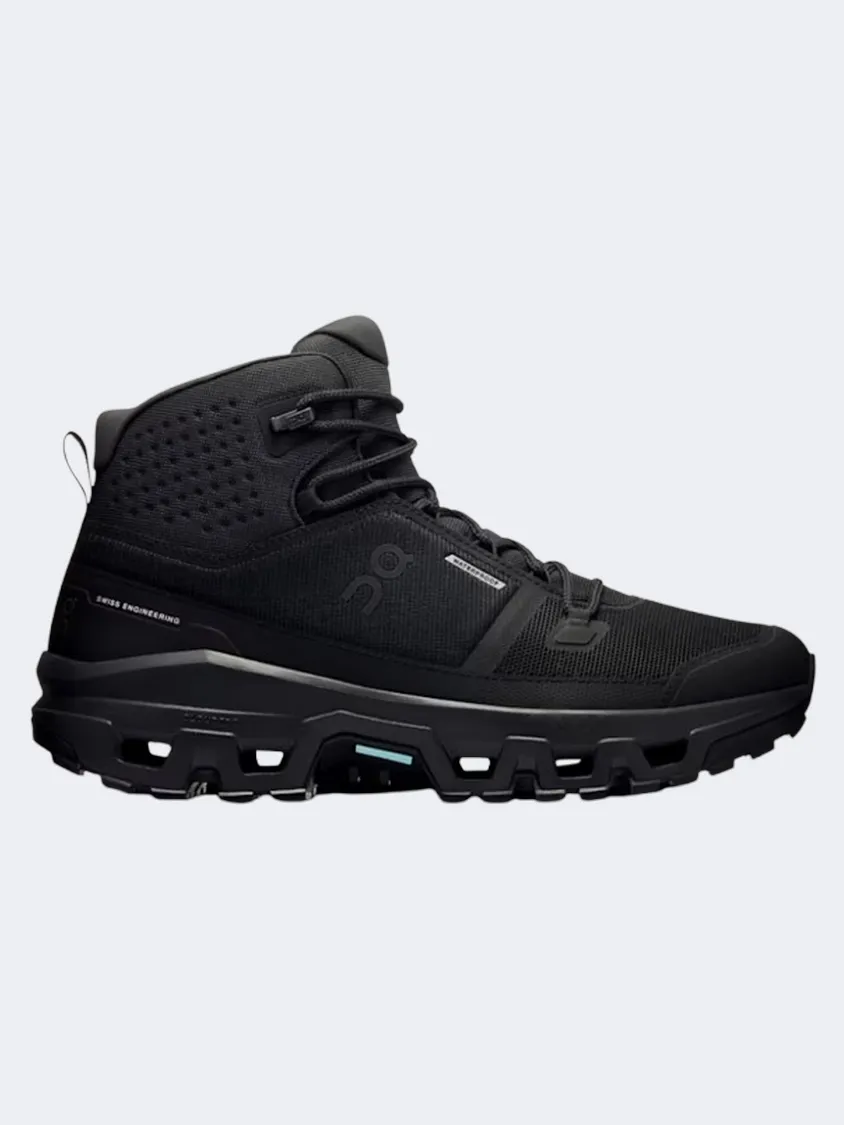 On Cloudrock Mid Waterproof Men Hiking Sneakers Black Essential mens casual shoes for comfort