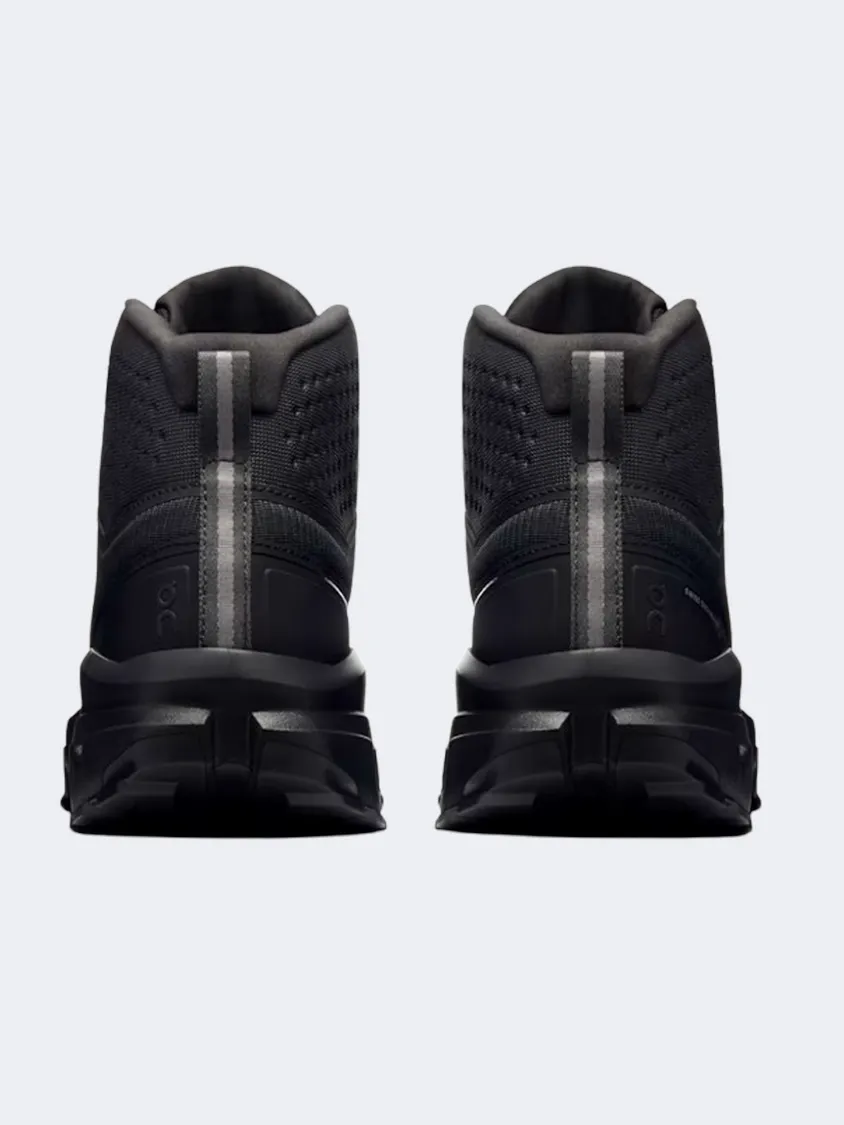 On Cloudrock Mid Waterproof Men Hiking Sneakers Black Mens Urban Style Comfort Shoes
