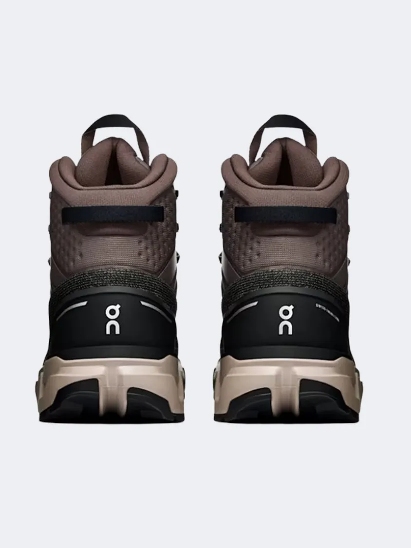 On Cloudrock Trek Waterproof Men Hiking Sneakers Ash/Fog Mens Urban Style Comfort Shoes