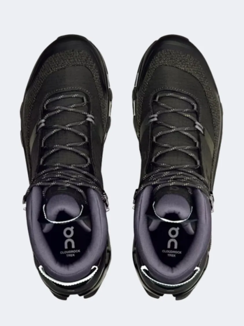 On Cloudrock Trek Waterproof Men Hiking Sneakers Black Mens Urban Style Comfort Shoes