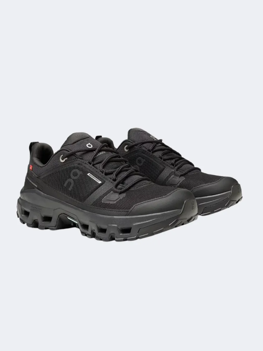 On Cloudrock Waterproof Men Hiking Sneakers Black Mens Urban Style Comfort Shoes