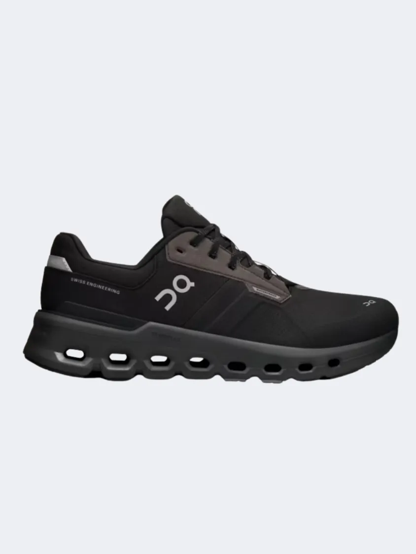 On Cloudrunner 2 Waterproof Men Running Shoes Magnet/Black Mens shoes for everyday urban style