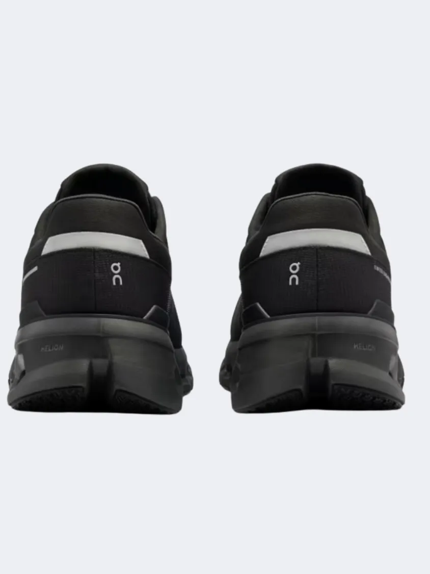 On Cloudrunner 2 Waterproof Men Running Shoes Magnet/Black Mens Casual Everyday Sneakers