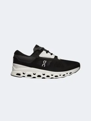 On Cloudstratus Men Running Shoes Black/Frost Mens shoes for everyday urban style