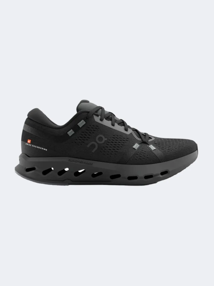 On Cloudsurfer 2 Men Running Sneakers Black Essential mens casual shoes for comfort