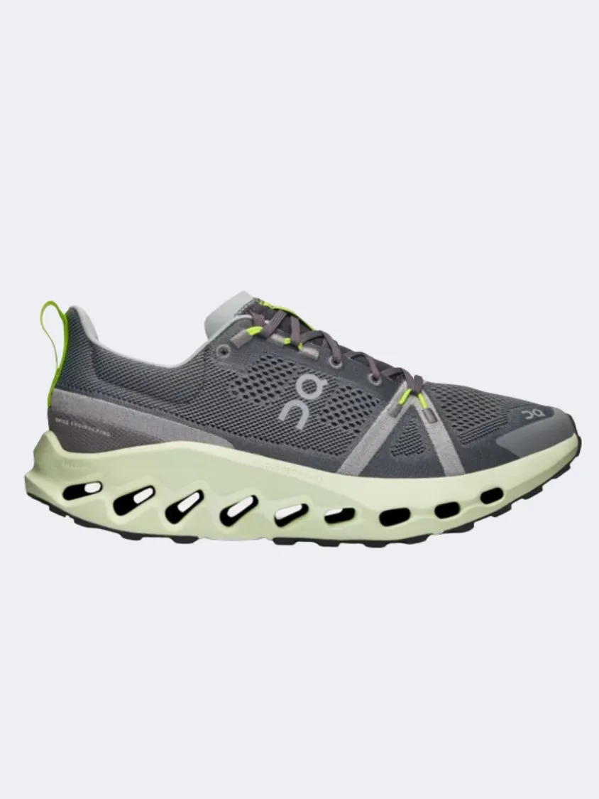 On Cloudsurfer Trail 1 Men Hiking Shoes Iron/Lima Mens shoes for everyday urban style