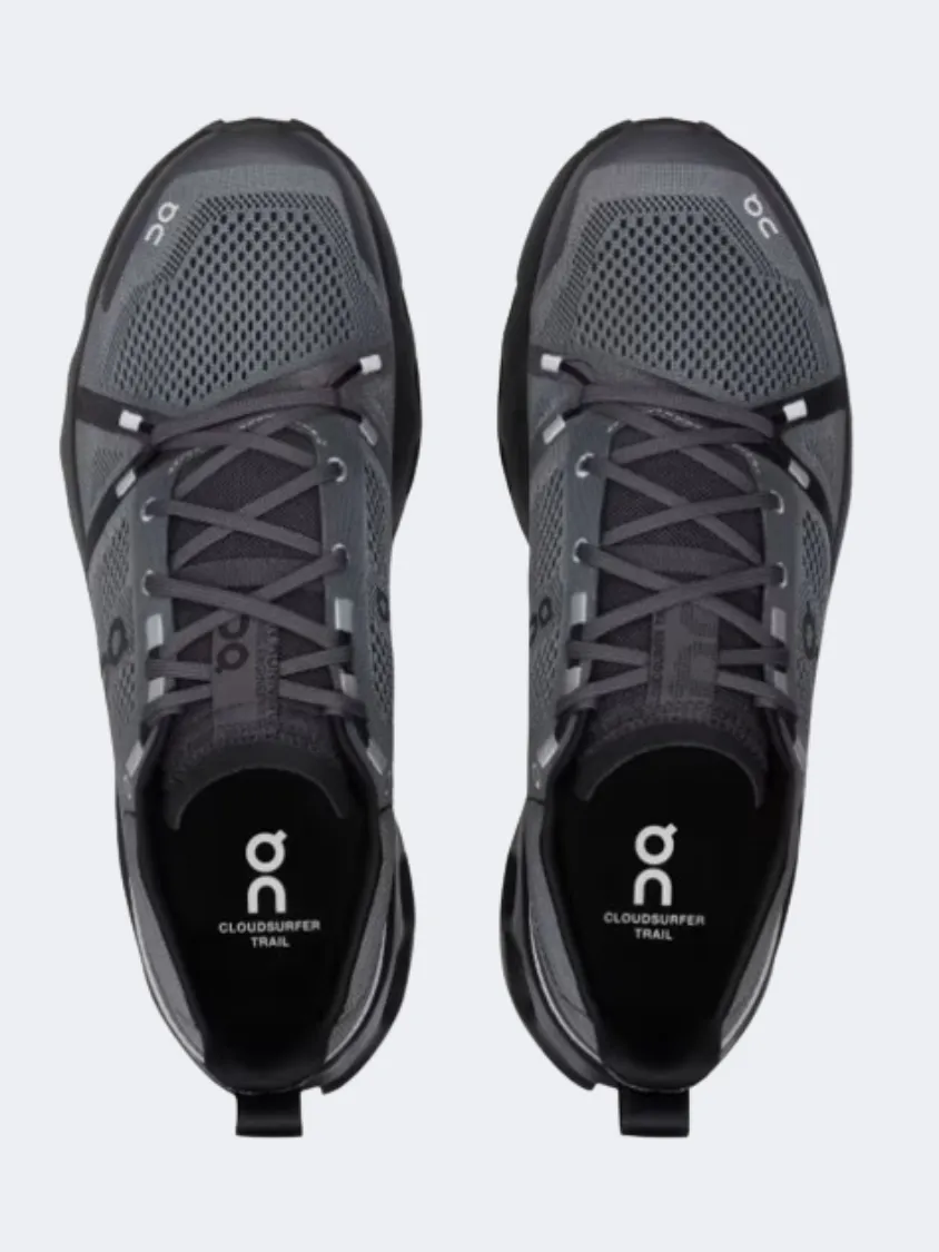 On Cloudsurfer Trail Men Hiking Shoes Eclipse/Black Mens Casual Everyday Sneakers