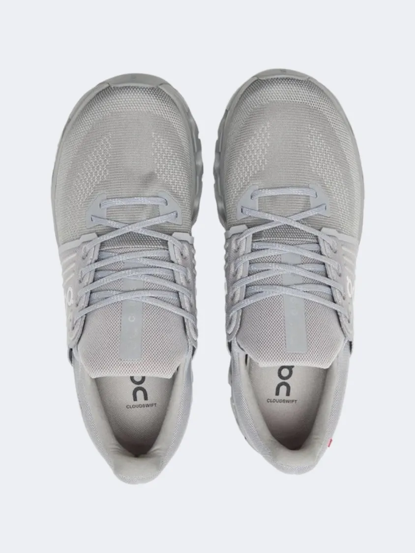 On Cloudswift 4 Ad Men Running Sneakers Alloy/Frost Mens Urban Style Comfort Shoes