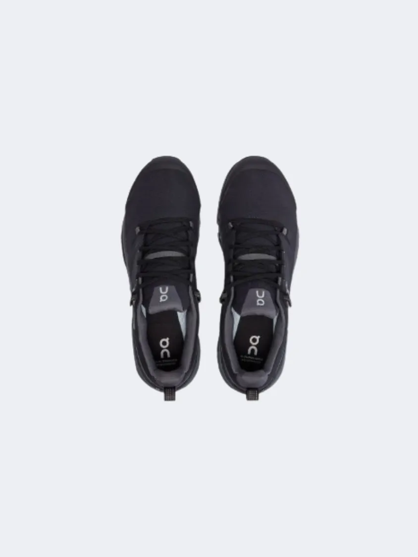 On Cloudwander Waterproof Men Hiking Shoes Black/Eclipse Mens Casual Everyday Sneakers
