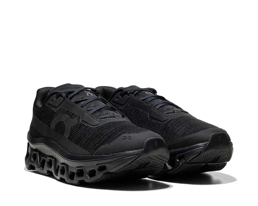 On On Running Shoes On Cloudmonster Void "Black"