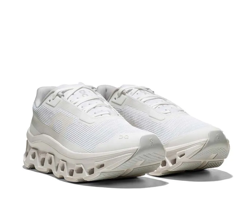 On On Running Shoes On Cloudmonster Void "White"