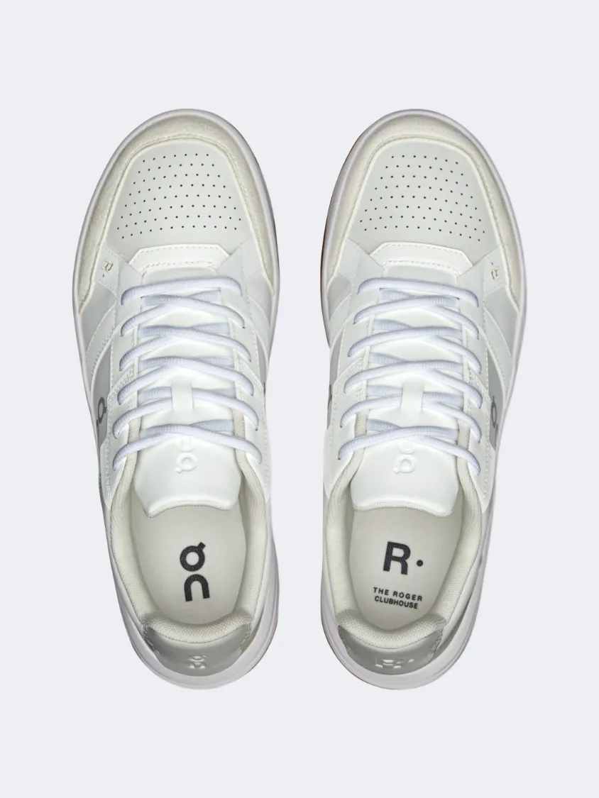 On The Roger Clubhouse Men Lifestyle Shoes White/Ivory Mens Urban Style Comfort Shoes