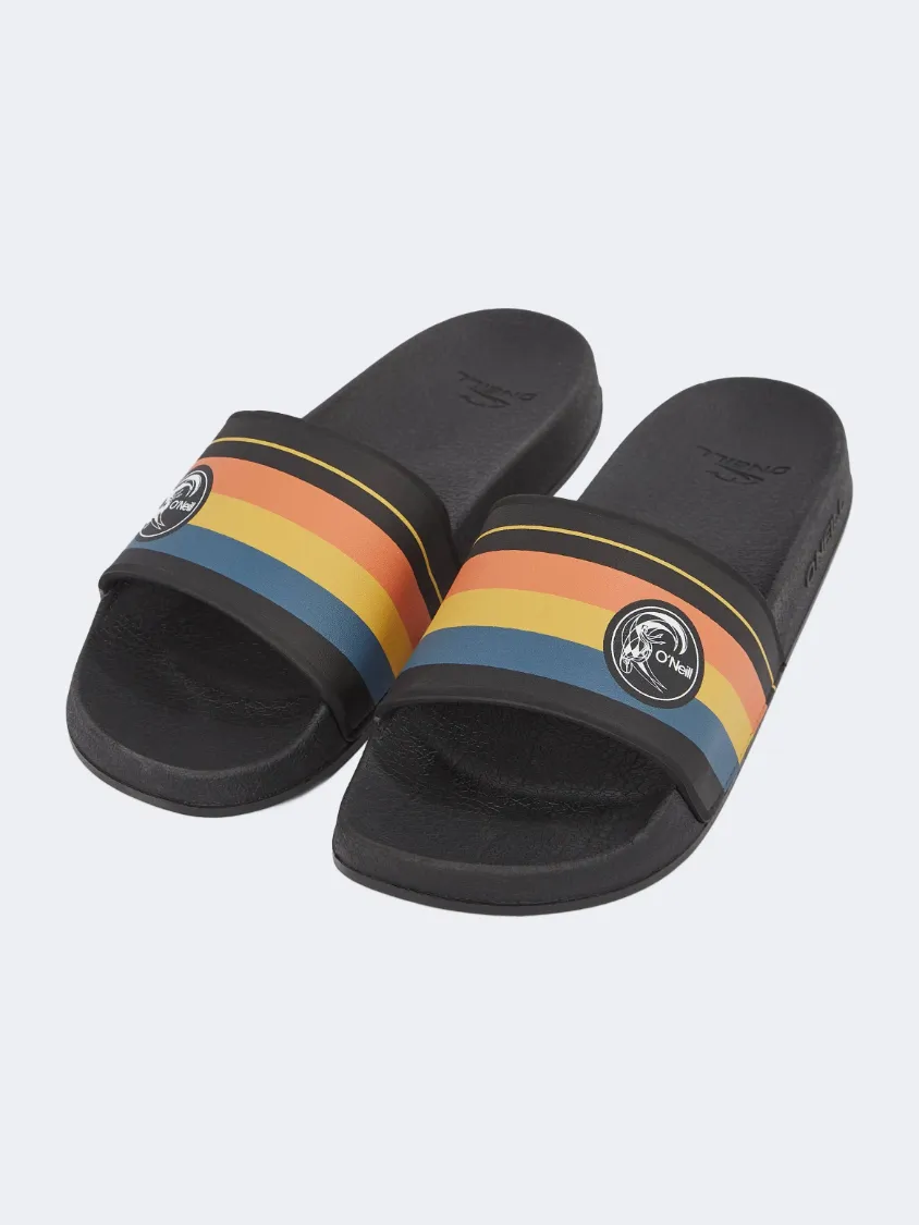 Oneill Originals Longboard Men Beach Slippers Black Mens Urban Style Comfort Shoes