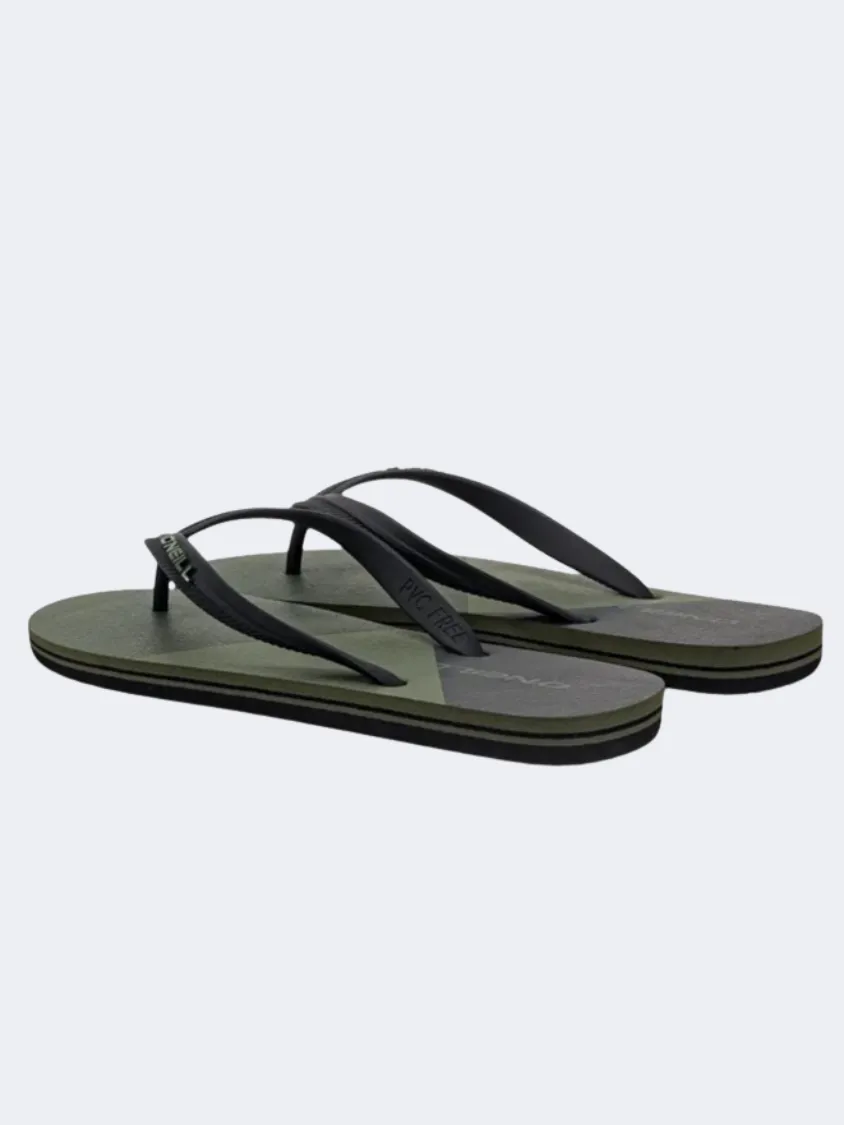 ONeill Profile Color Block Men Beach Sandals Green Mens Casual Everyday Sneakers
