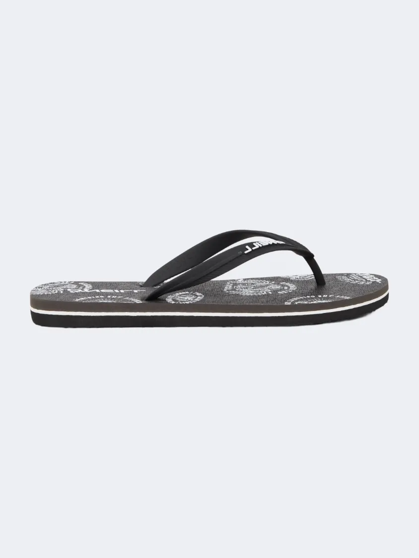 Oneill Profile Graphic Men Beach Slippers Black Essential mens casual shoes for comfort