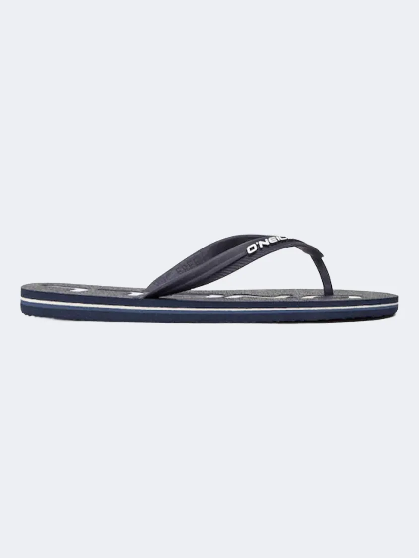 ONeill Profile Logo Men Beach Slippers Ink Blue Essential mens casual shoes for comfort