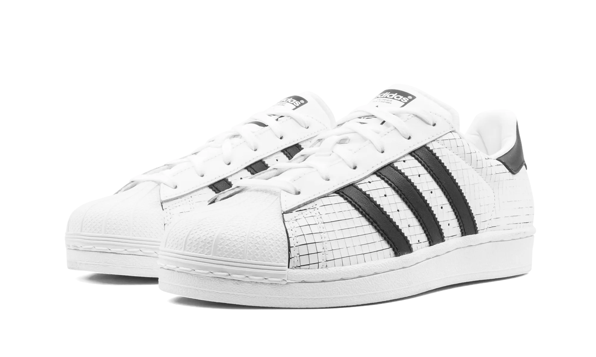Originals Superstar "Leather Grid" adidas casual mens footwear