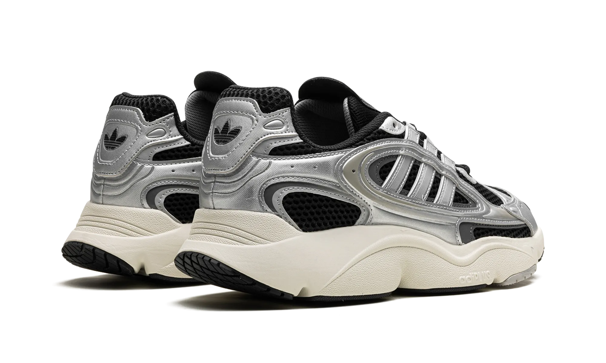 Ozmillen "Black Silver" adidas mesh sneakers for men