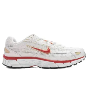 P-6000 - Phantom/Dragon Red/White/Black Nike fashion sneakers with bold branding