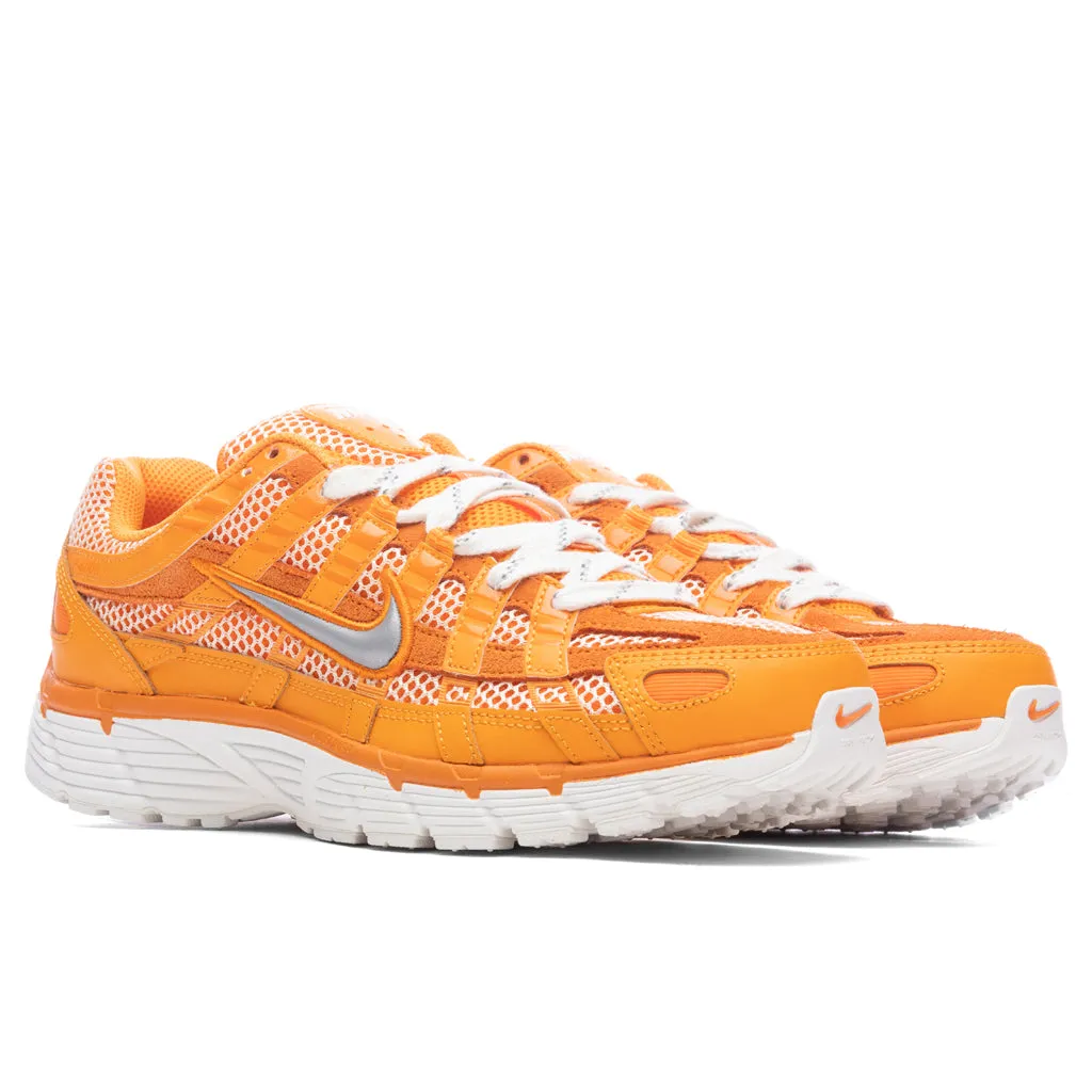 P-6000 PRM - Kumquat/Metallic Silver/Magma Orange Nike Bold Logo Sneakers