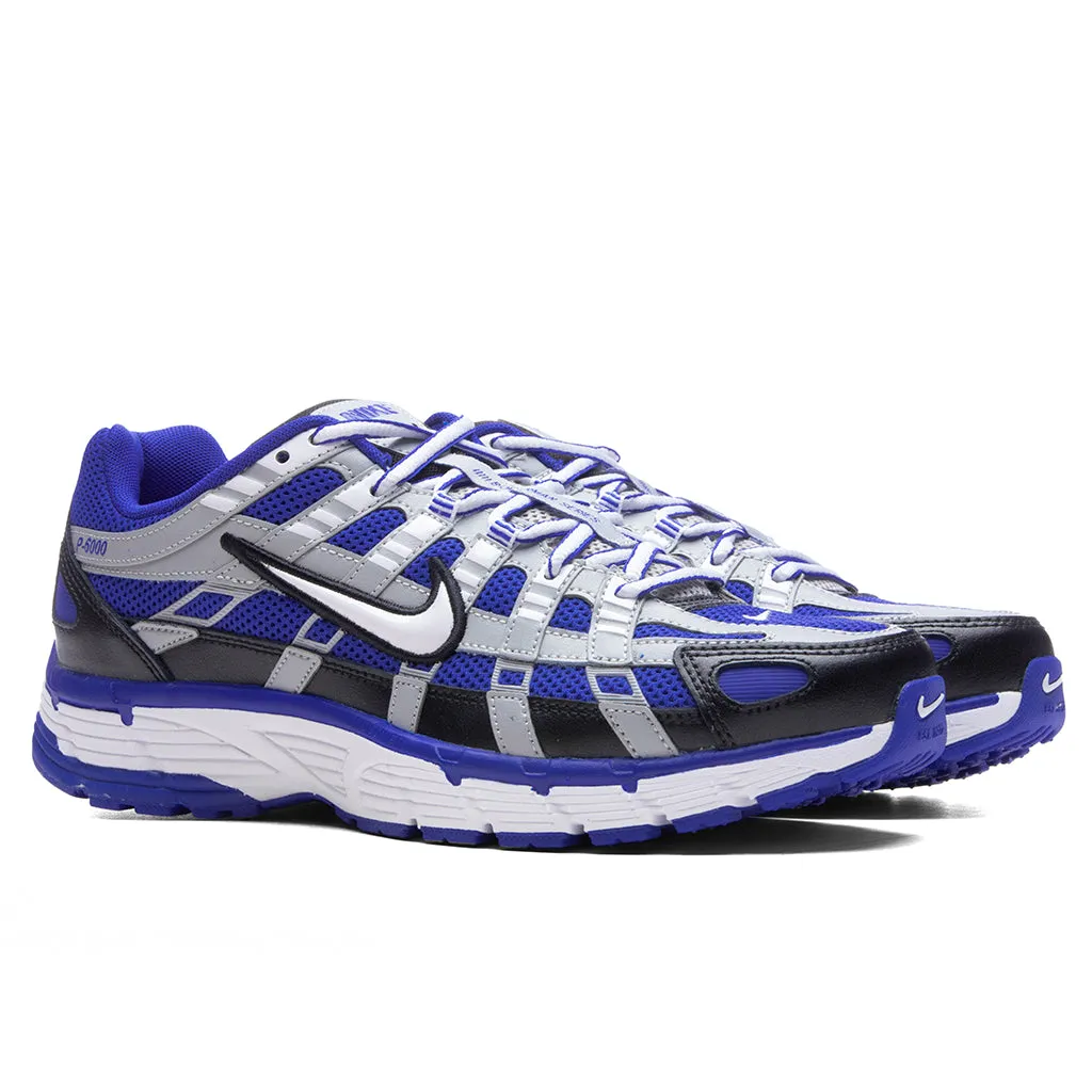 P-6000 - Racer Blue/White/Black/Flat Silver Nike Retro Lifestyle Shoes