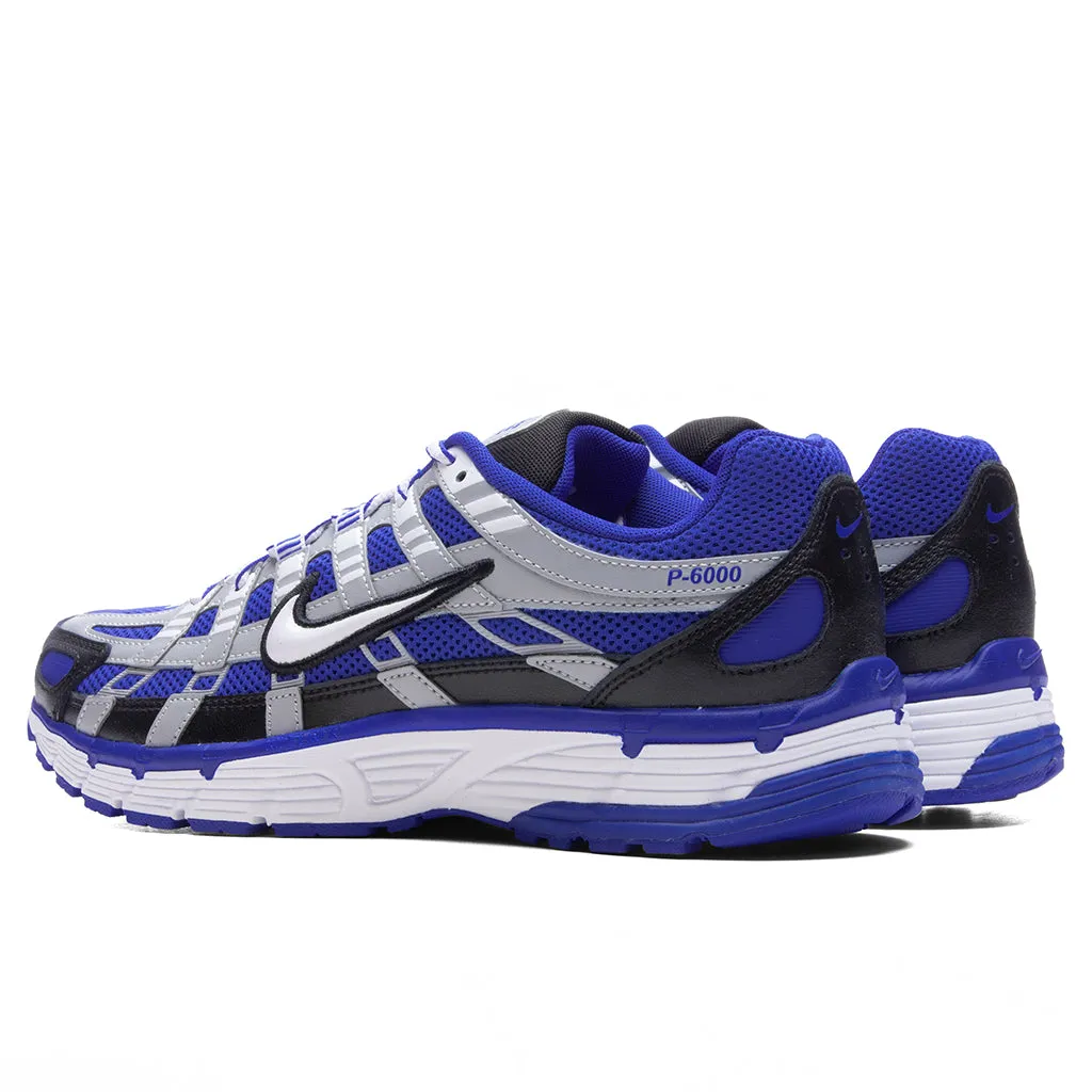 P-6000 - Racer Blue/White/Black/Flat Silver Nike Retro Lifestyle Shoes