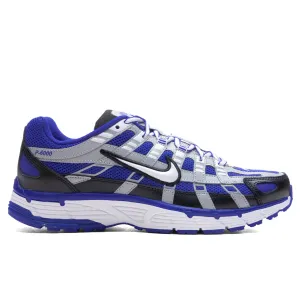 P-6000 - Racer Blue/White/Black/Flat Silver Nike lifestyle sneakers with retro vibe