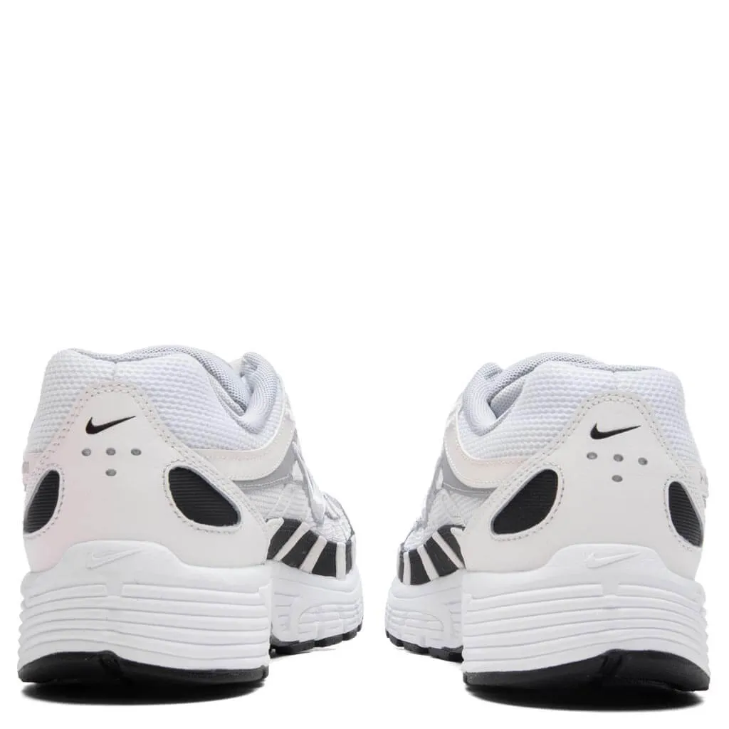 P-6000 - Sail/White/Wolf Grey/Metallic Silver Nike Retro Lifestyle Shoes