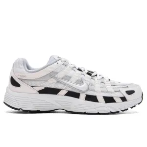 P-6000 - Sail/White/Wolf Grey/Metallic Silver Nike lifestyle sneakers with retro vibe