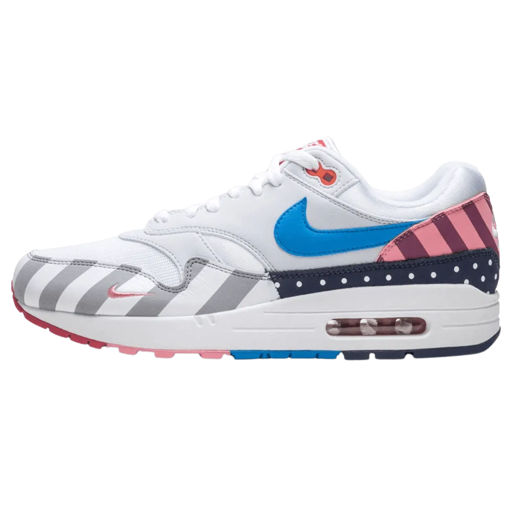 Parra x Nike Air Max 1 White Multi Nike Air Max sneakers with air cushioning design