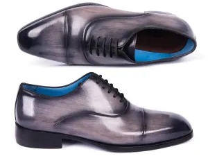 Paul Parkman Shoes Paul Parkman Men's Cap Toe Oxfords in Gray Burnished