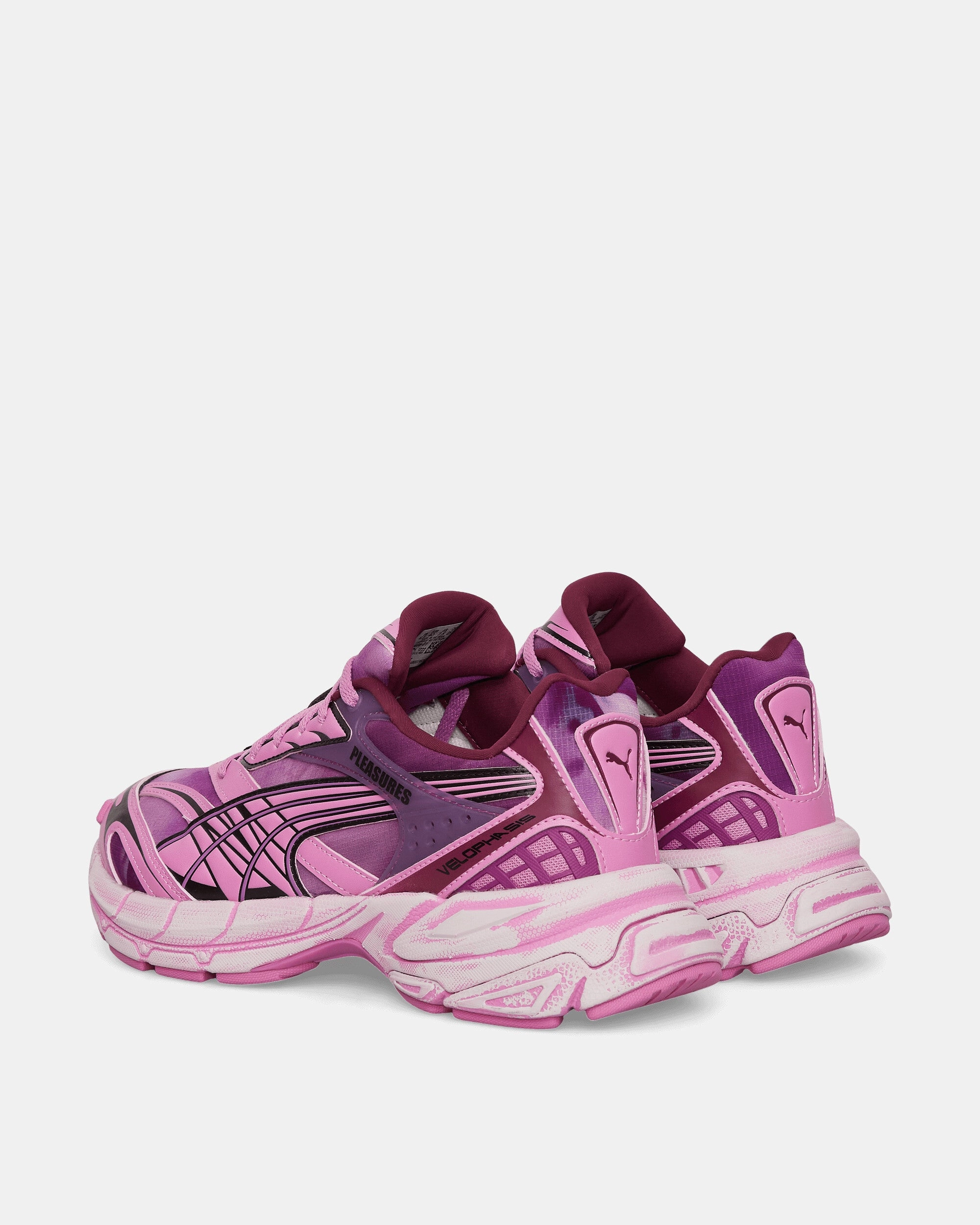 Pleasures Velophasis Overdye Sneakers Grape Wine / Mauve Pop Modern Athletic Shoes