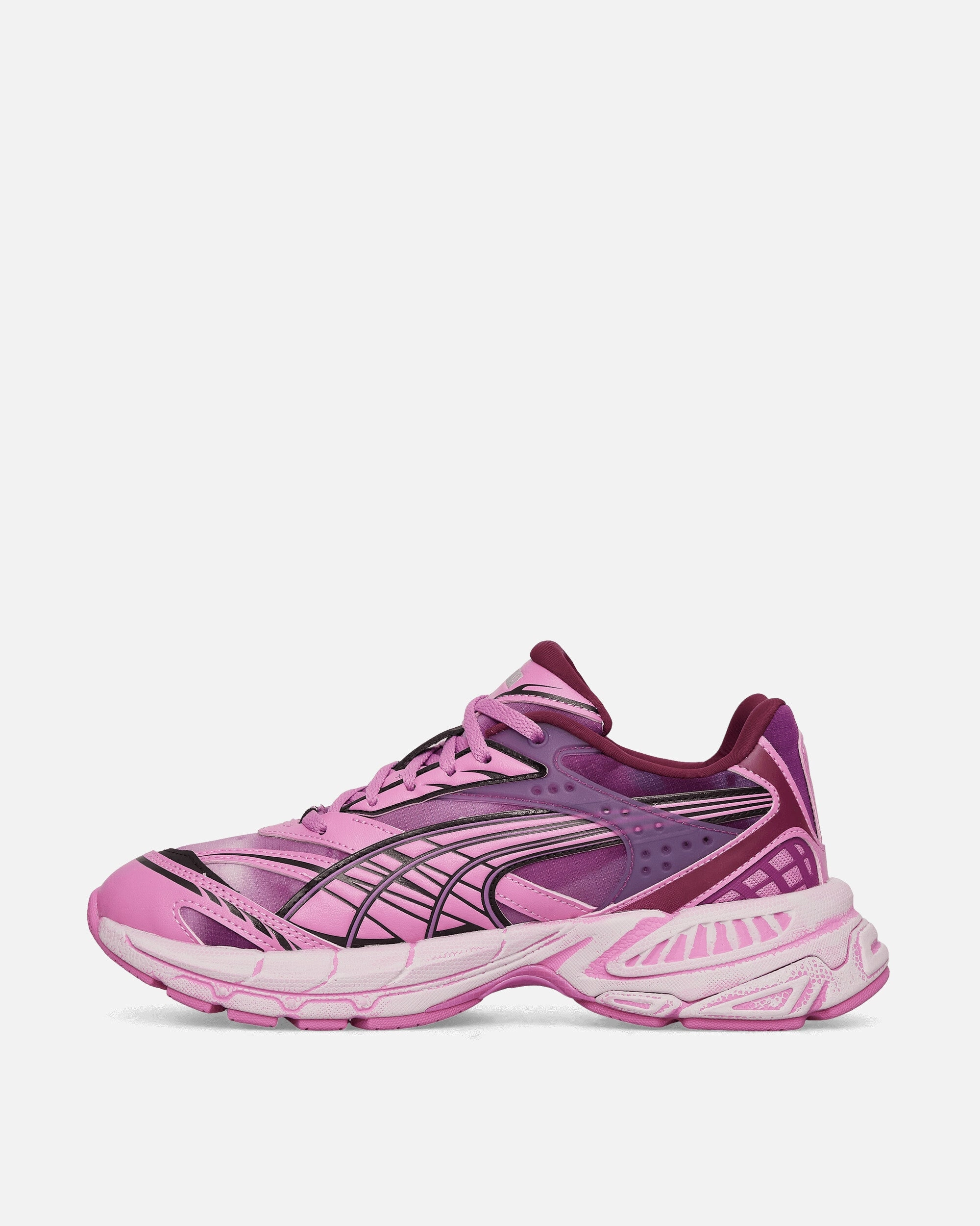 Pleasures Velophasis Overdye Sneakers Grape Wine / Mauve Pop Modern Athletic Shoes