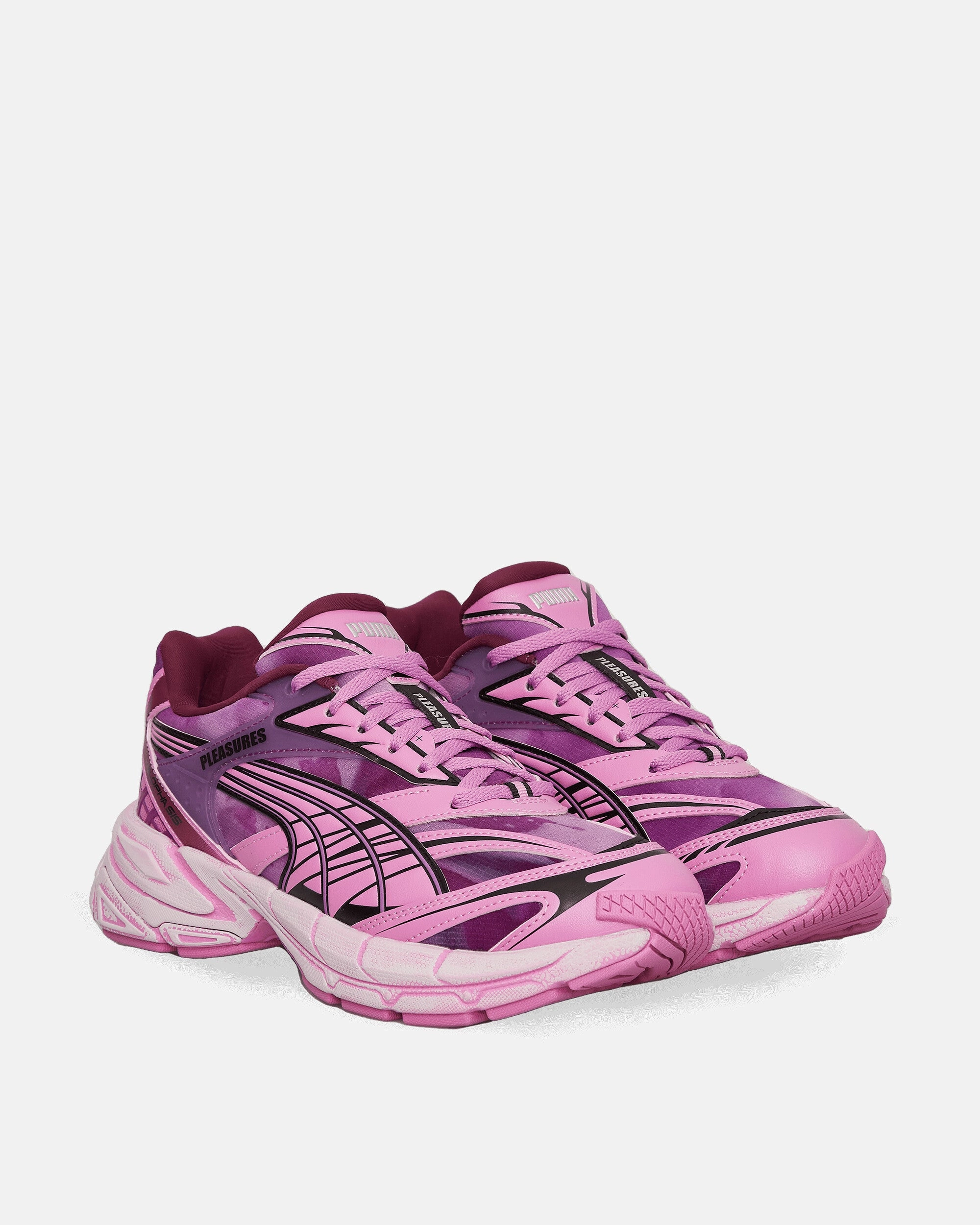 Pleasures Velophasis Overdye Sneakers Grape Wine / Mauve Pop Modern Athletic Shoes