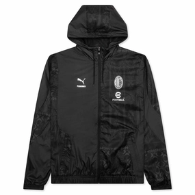 Puma AC Milan x Pleasures Prematch Jacket - Black Puma sneakers for casual streetwear