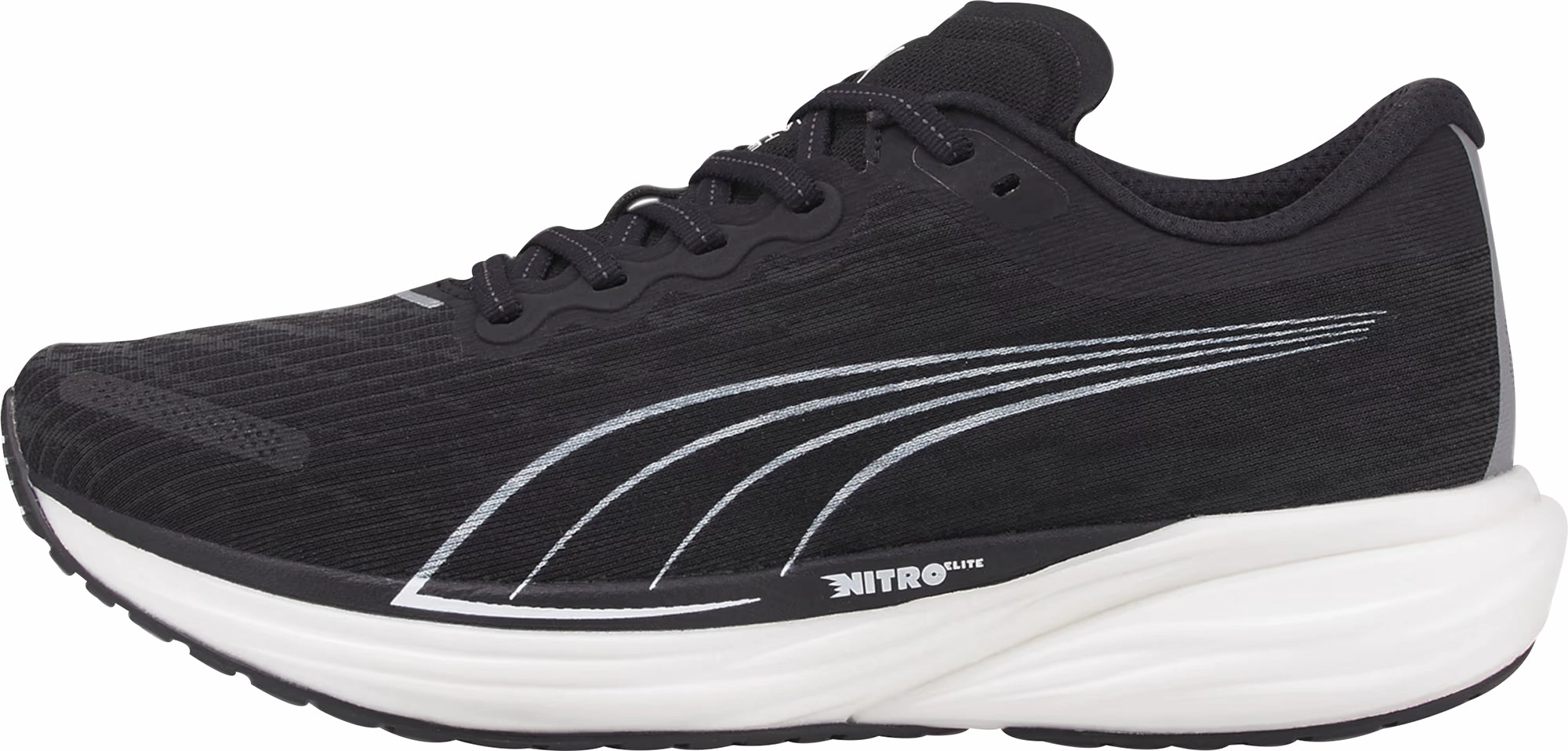 Puma Deviate Nitro 2 WIDE FIT Mens Running Shoes - Black Puma Deviate Nitro design