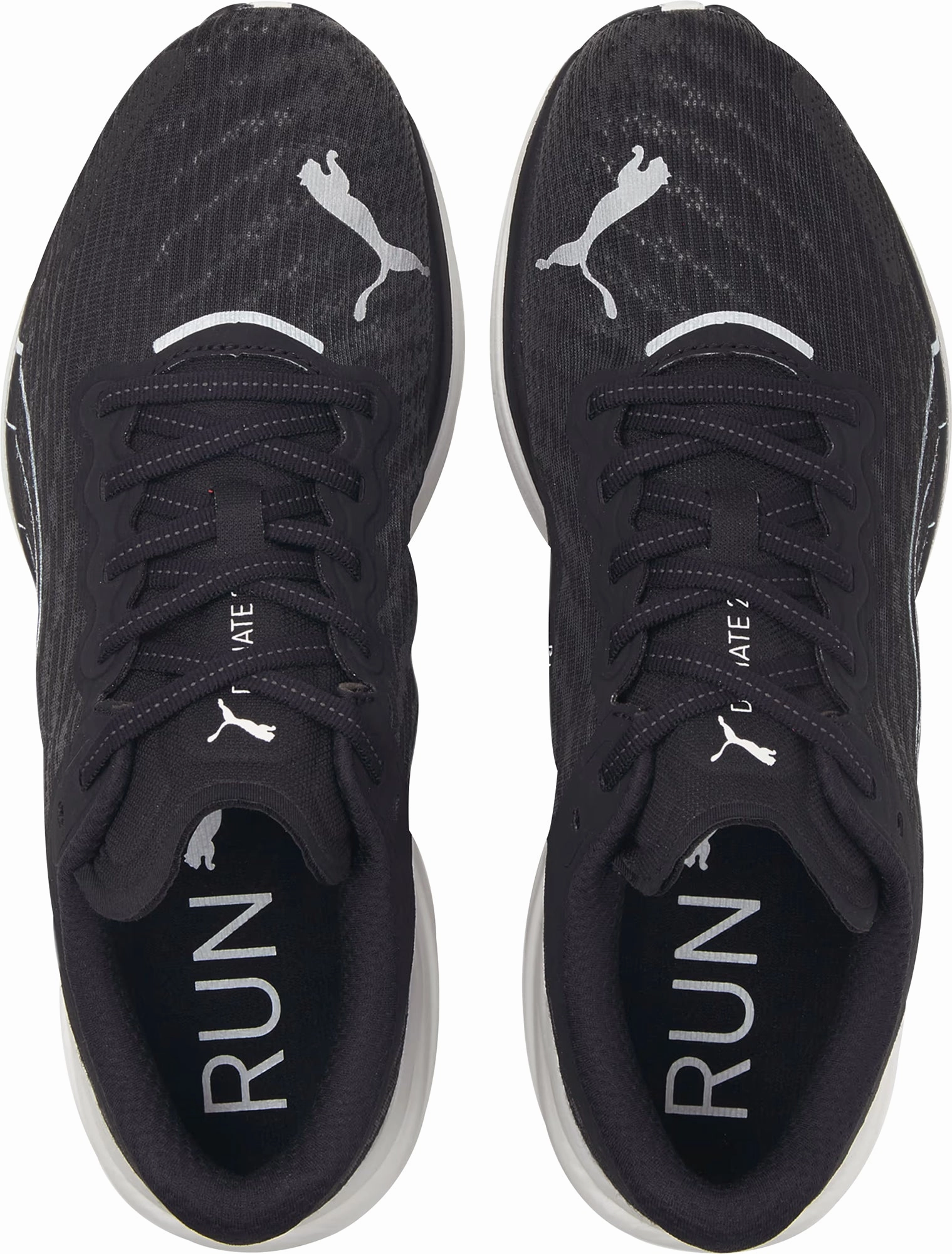 Puma Deviate Nitro 2 WIDE FIT Mens Running Shoes - Black Elite Speed Runners