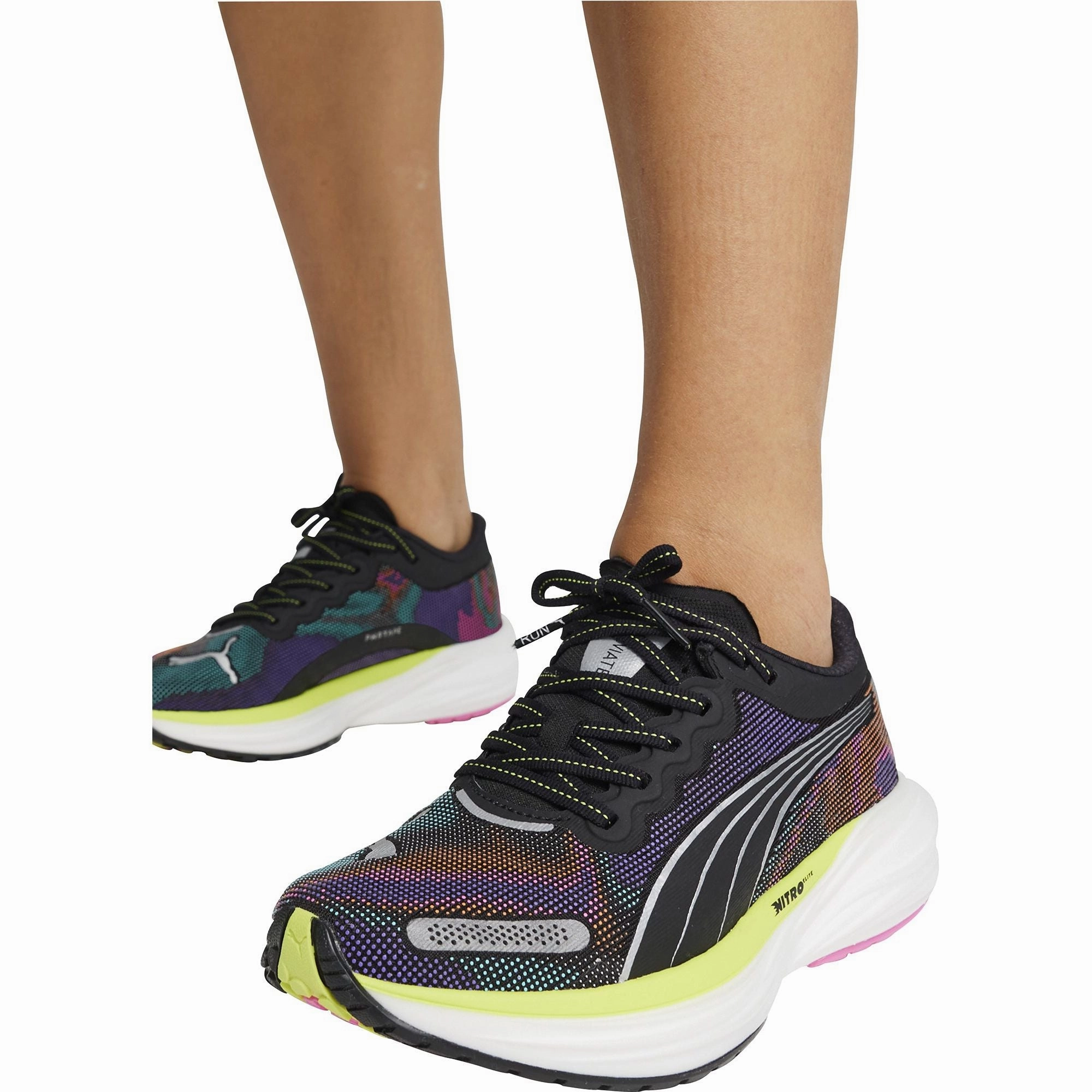 Puma Deviate Nitro 2 Womens Running Shoes - Black Bold Sneakers