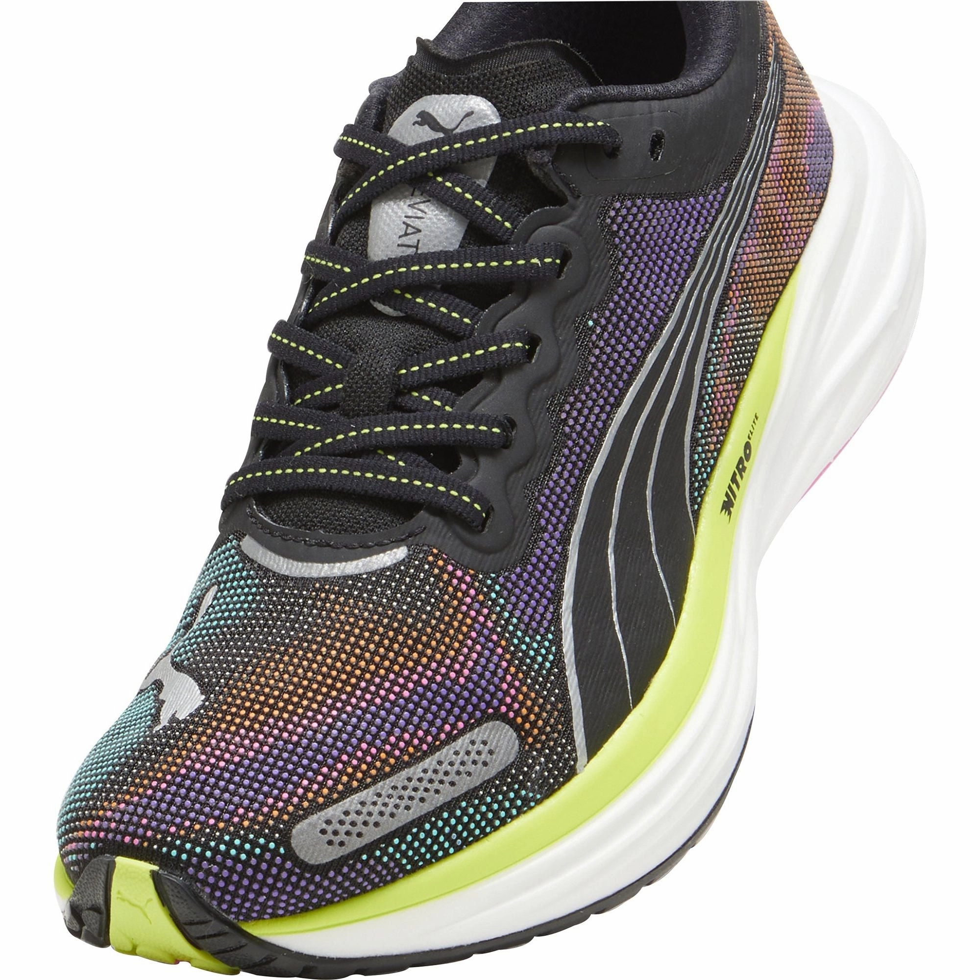 Puma Deviate Nitro 2 Womens Running Shoes - Black Bold Sneakers