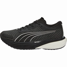 Puma Deviate Nitro 2 WTR Womens Running Shoes - Black Puma Deviate Nitro design