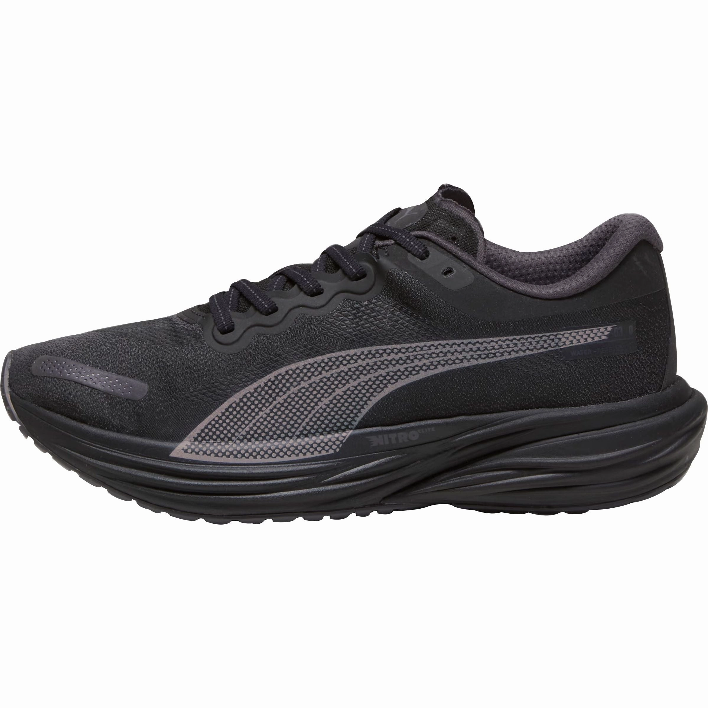 Puma Deviate Nitro 2 WTRepel Mens Running Shoes - Black Puma Deviate Nitro design