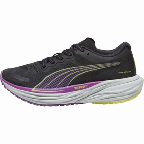 Puma Deviate Nitro 2 WTRepel Womens Running Shoes - Black Puma Deviate Nitro design