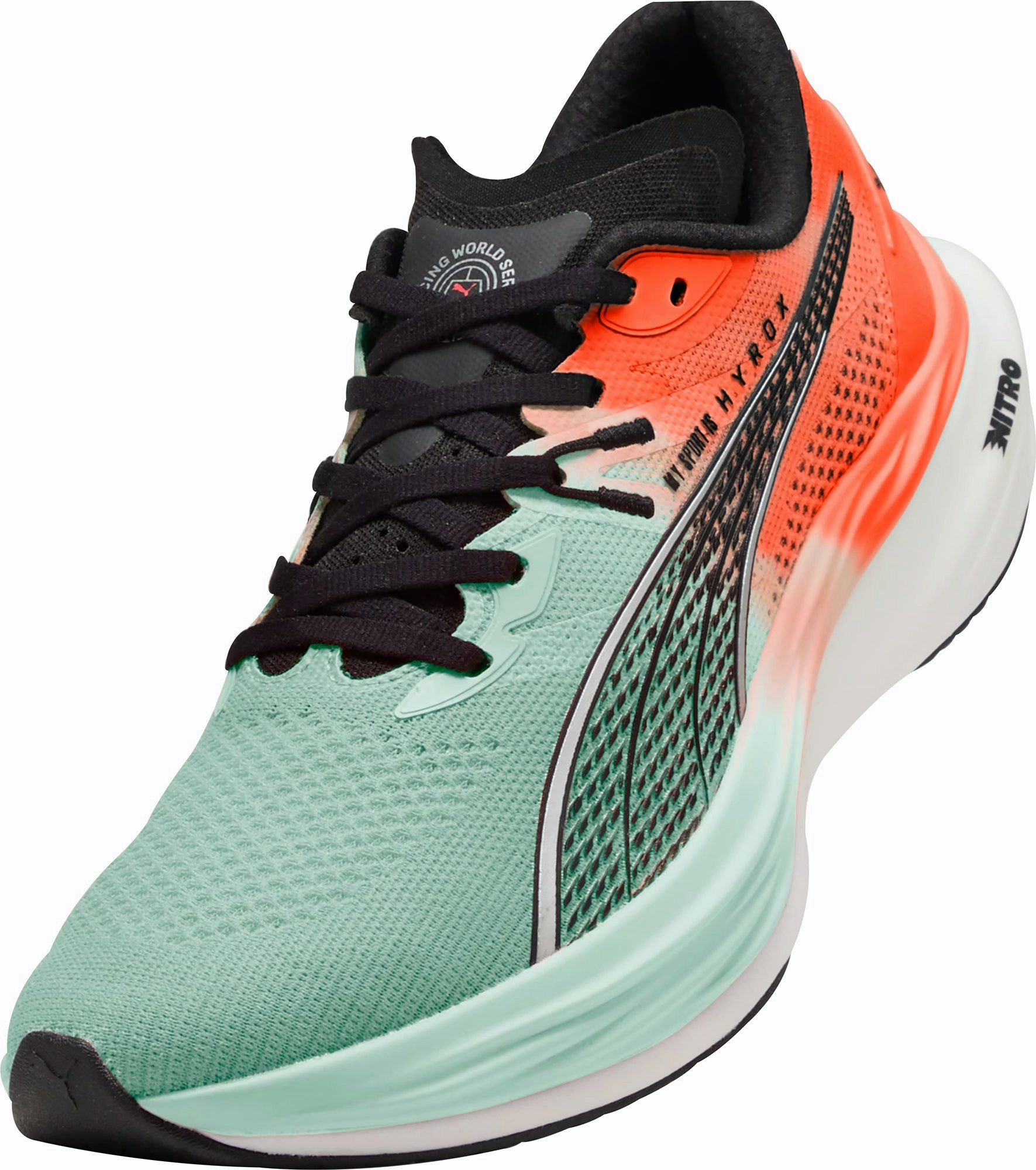 Puma Deviate Nitro 3 HYROX Womens Running Shoes - Green Elite Speed Runners